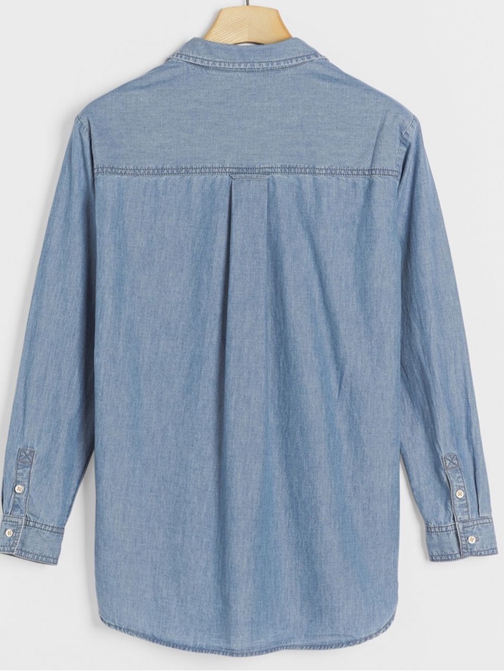 Anthropologie Pilcro Juni Ruffled Denim Buttondown - Size S - NWOT - Picture 3 of 8